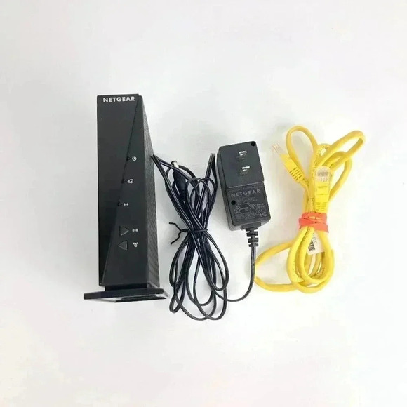 Netgear WNR2000v5 N300 4 Ports Wireless WiFi Router w/ Adapter + Ethern - Picture 2 of 6